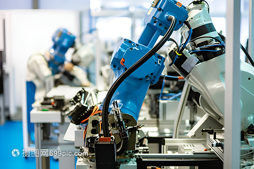 工廠內的機械臂 現代制造業的智能引擎